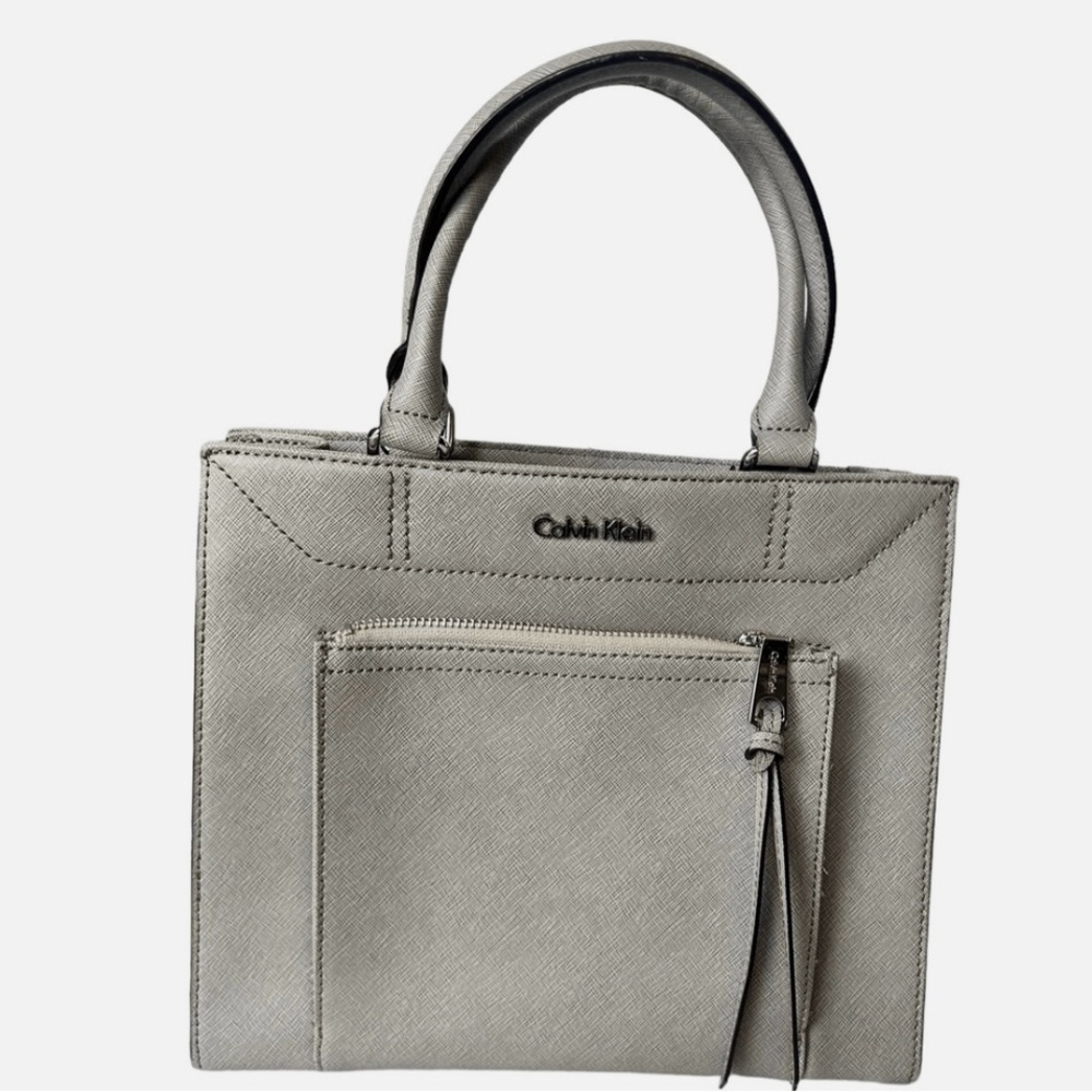 Calvin Klein Light Gray Satchel